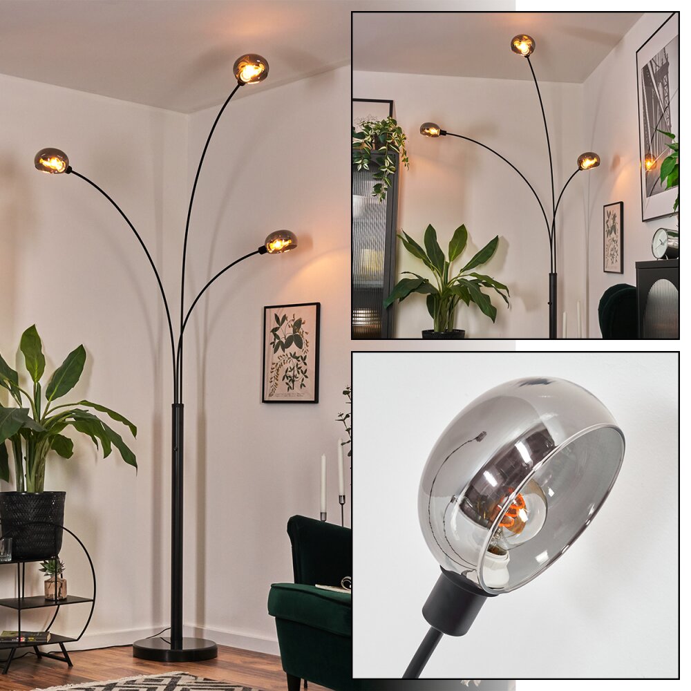 Nikkala Stehleuchte Schwarz, 3-flammig main product photo