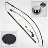 Baloca Stehleuchte 27 cm Chrom, Schwarz, 1-flammig