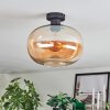 Apedo Deckenleuchte Glas 30 cm Bernsteinfarben, 1-flammig
