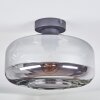 Boza Deckenleuchte Glas 28 cm Rauchfarben, 1-flammig