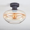 Mertola Deckenleuchte Glas 25 cm Bernsteinfarben, Klar, 1-flammig