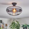 Mertola Deckenleuchte Glas 35 cm Klar, Rauchfarben, 1-flammig