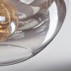 Mertola Deckenleuchte Glas 30 cm Klar, Rauchfarben, 1-flammig