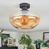 Mertola Deckenleuchte Glas 30 cm Bernsteinfarben, 1-flammig