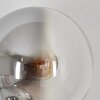 Gastor Wandleuchte Glas 15 cm Gold, Schwarz, 3-flammig