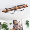 Pompu Deckenleuchte LED Naturfarben, Schwarz, 1-flammig