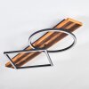 Pompu Deckenleuchte LED Naturfarben, Schwarz, 1-flammig