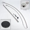 Baloca Stehleuchte 30 cm Nickel-Matt, Schwarz, 1-flammig