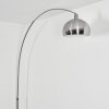 Baloca Stehleuchte 30 cm Nickel-Matt, Schwarz, 1-flammig
