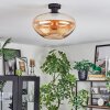 Mertola Deckenleuchte Glas 35 cm Bernsteinfarben, 1-flammig