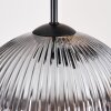 Koyoto Hängeleuchte Glas 25 cm Bernsteinfarben, Klar, Rauchfarben, 5-flammig