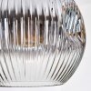 Ripoll Hängeleuchte Glas 25 cm Bernsteinfarben, Klar, Rauchfarben, 5-flammig