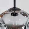 Ripoll Hängeleuchte Glas 20 cm Bernsteinfarben, Rauchfarben, 5-flammig