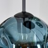 Ripoll Hängeleuchte Glas 20 cm Blau, Grün, Kupferfarben, 5-flammig