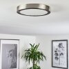 Finsrud Deckenleuchte LED Nickel-Matt, 1-flammig