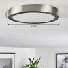 Finsrud Deckenleuchte LED Nickel-Matt, 1-flammig