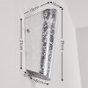 Acerra Wandleuchte Silber, 1-flammig