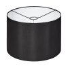 Stoffschirm Soungou Lampenschirm 38 cm Schwarz