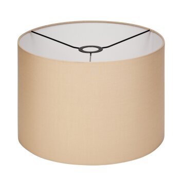 Stoff-Lampenschirm Soungou Lampenschirm 38 cm beige, Naturfarben
