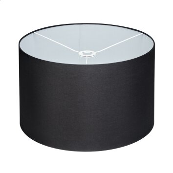 Flemming Lampenschirm 50 cm Schwarz, Weiß