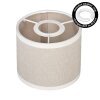 Lampenschirm aus Stoff Bassagoda Lampenschirm 12 cm beige, Weiß
