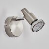 Firan Wandleuchte LED Chrom, Nickel-Matt, 1-flammig