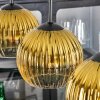 Koyoto Hängeleuchte Glas 15 cm Gold, Klar, 4-flammig