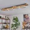 Pompu Deckenleuchte LED Holz hell, Schwarz, 1-flammig