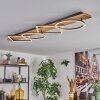 Pompu Deckenleuchte LED Holz hell, Schwarz, 1-flammig