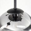 Chehalis Deckenleuchte Glas 15 cm Klar, Rauchfarben, 5-flammig