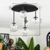 Chehalis Deckenleuchte Glas 10 cm Klar, 5-flammig