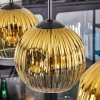 Ripoll Hängeleuchte Glas 15 cm Gold, Klar, 4-flammig