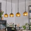 Ripoll Hängeleuchte Glas 15 cm Gold, Klar, 4-flammig