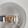 Gastor Wandleuchte Glas 15 cm Gold, Schwarz, 3-flammig