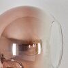 Koyoto Wandleuchte Glas 15 cm Gold, Schwarz, 3-flammig