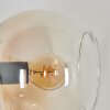 Koyoto Wandleuchte Glas 15 cm Gold, Schwarz, 3-flammig