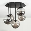 Chehalis Deckenleuchte Glas 15 cm Rauchfarben, 5-flammig