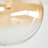 Chehalis Deckenleuchte Glas 15 cm Bernsteinfarben, Klar, Rauchfarben, 5-flammig