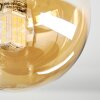 Chehalis Deckenleuchte Glas 10 cm Bernsteinfarben, 5-flammig