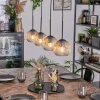 Ripoll Hängeleuchte Glas 15 cm Bernsteinfarben, Klar, 4-flammig