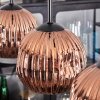Ripoll Hängeleuchte Glas 15 cm Kupferfarben, 4-flammig