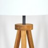 Soungou Stehleuchte 38 cm Holz dunkel, Schwarz, 1-flammig