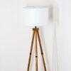 Soungou Stehleuchte 38 cm Holz dunkel, Schwarz, 1-flammig