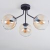 Koyoto Deckenleuchte Glas 15 cm Bernsteinfarben, Klar, 3-flammig