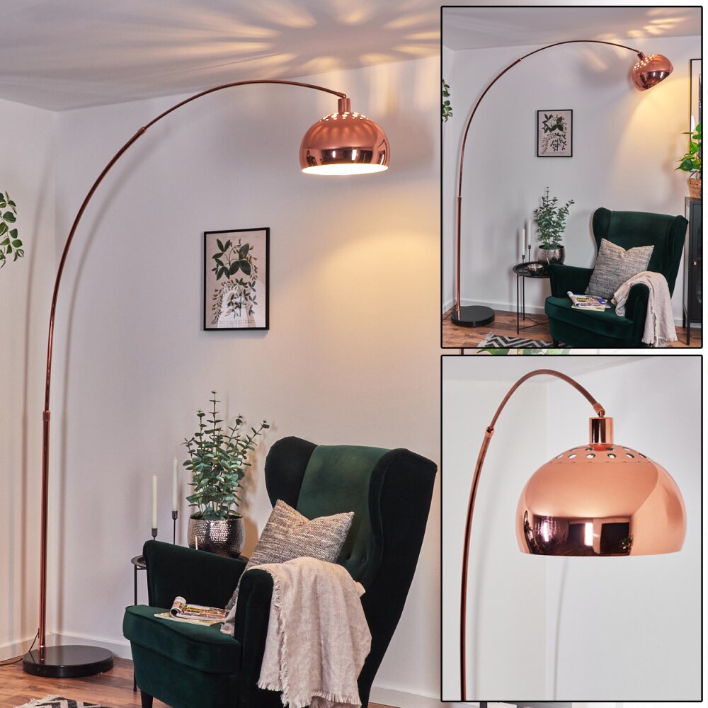 Baloca Stehleuchte 30 cm Kupferfarben, Schwarz, 1-flammig main product photo