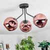 Ripoll Deckenleuchte Glas 15 cm Kupferfarben, 3-flammig
