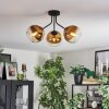 Koyoto Deckenleuchte Glas 15 cm Gold, Klar, 3-flammig