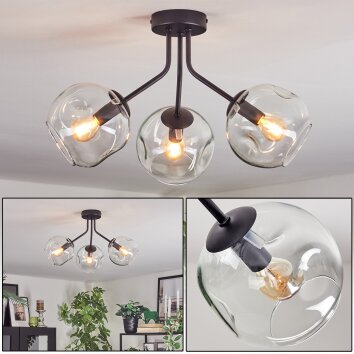 Ripoll Deckenleuchte Glas 15 cm Klar, 3-flammig