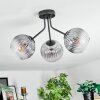 Koyoto Deckenleuchte Glas 15 cm Klar, Rauchfarben, 3-flammig