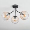 Koyoto Deckenleuchte Glas 15 cm Bernsteinfarben, Klar, 3-flammig
